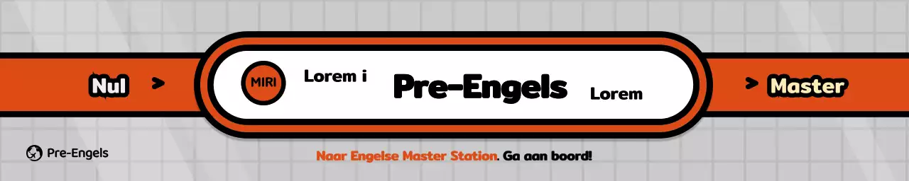 Promotie van het metroconcept school in grijs en rood