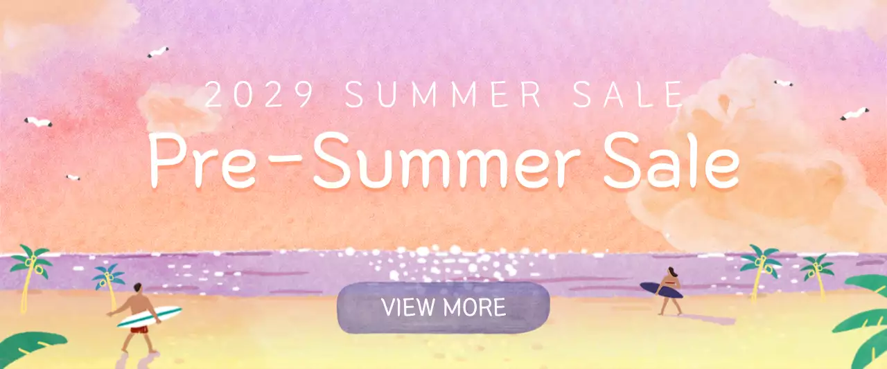 Biểu ngữ khuyến mãi mùa hè thẩm mỹ san hô