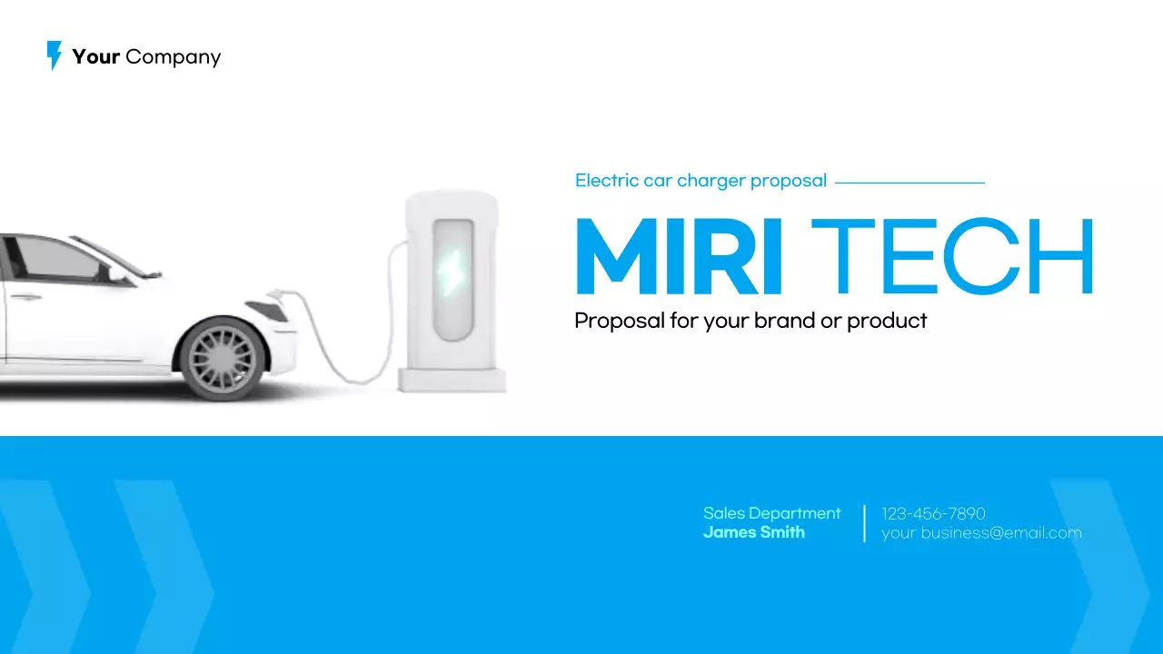 Blue Modern Ev Proposal Presentation