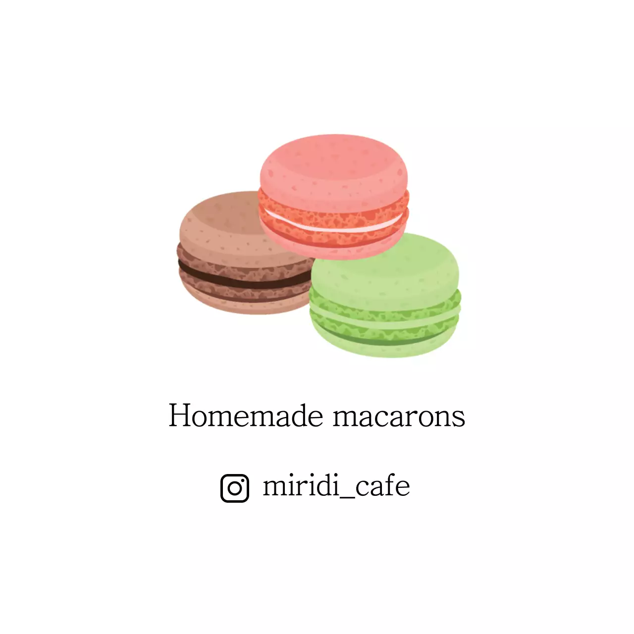 Colorful Simple Macarons Advertisement Logo