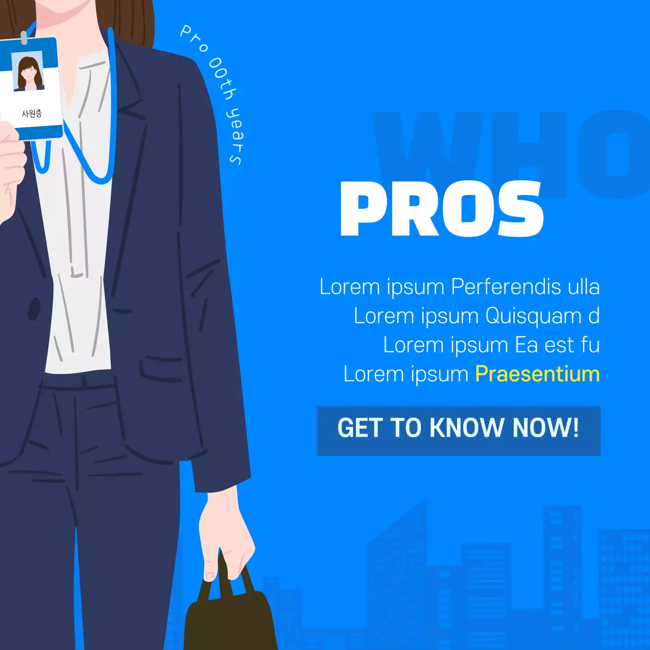 Business Etiquette Card in BlueNews Design