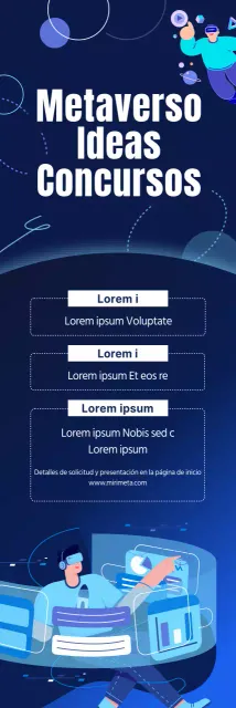 Anuncio de concurso para un concepto de metaverso bluetone