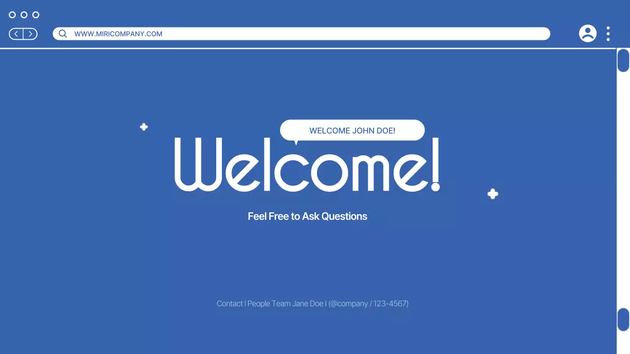 블루 모던 멤버십 매뉴얼 프레젠테이션