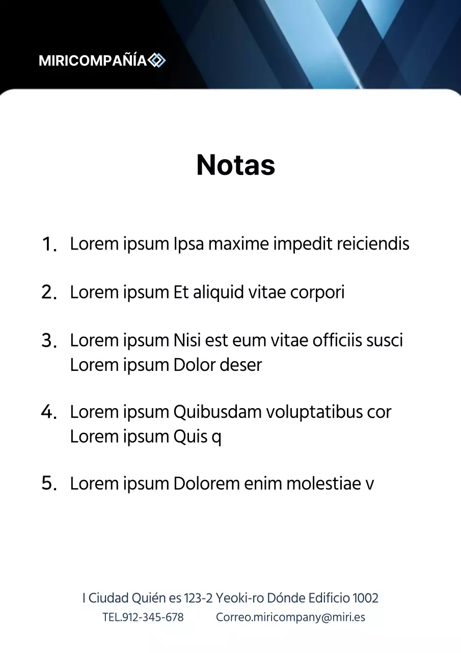Tarjeta de empleado sencilla en degradado negro y azul
