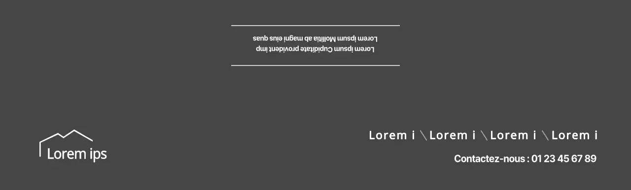 Perles simples en gris foncé pour la promotion immobilière