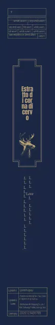 Navy Luxurious Illustrated Antler Essence