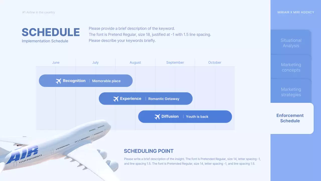 Blue Modern Airline Report Presentation