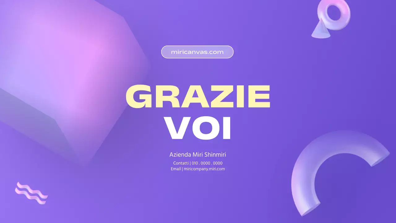 Forme 3D con sfumatura viola per presentazioni aziendali