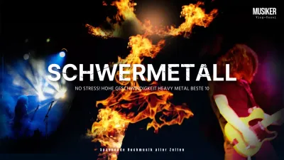 Black Flame Rock Heavy Metal Stress Musik Playlist