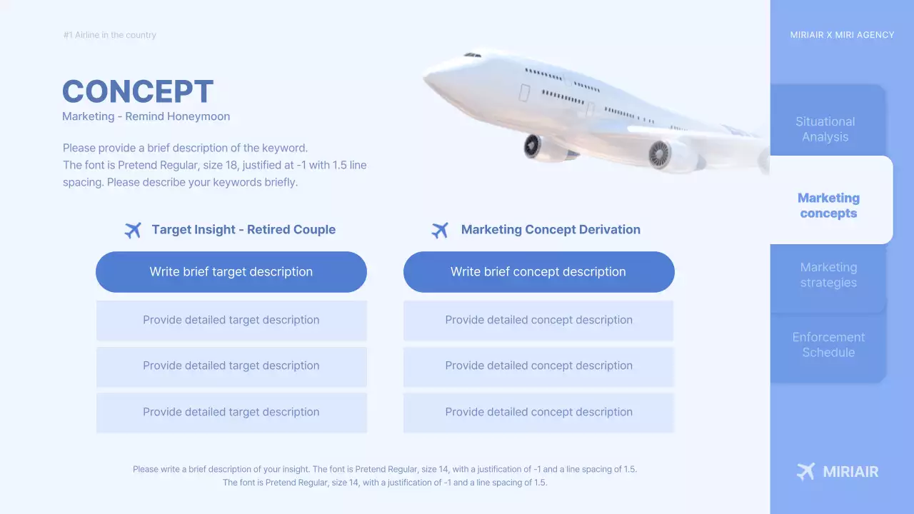 Blue Modern Airline Report Presentation