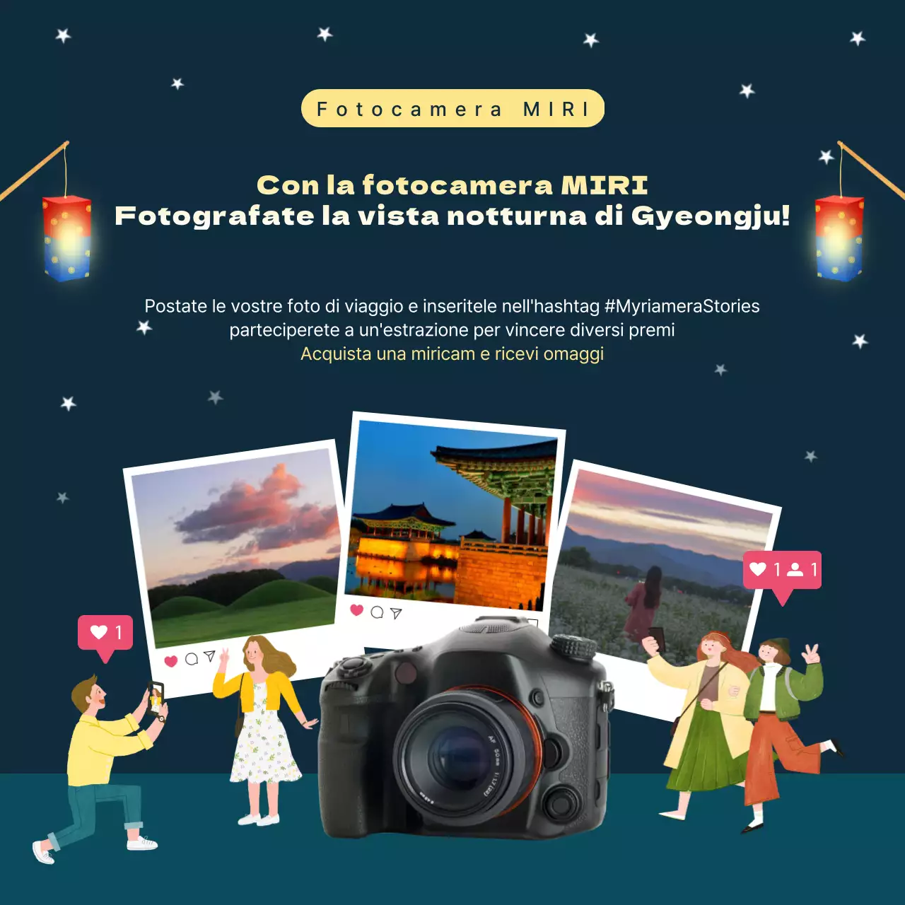 La promozione di Namsaektone del tour notturno della corsa