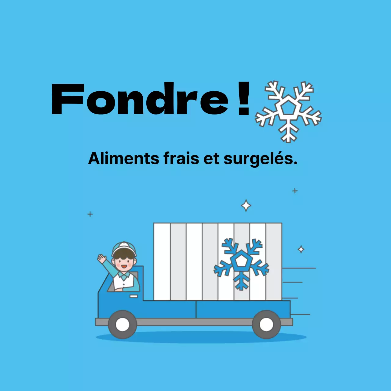 Autocollants pour aliments surgelés