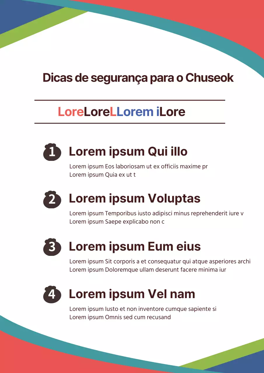 Conselhos de segurança para o Chuseok_Seposter