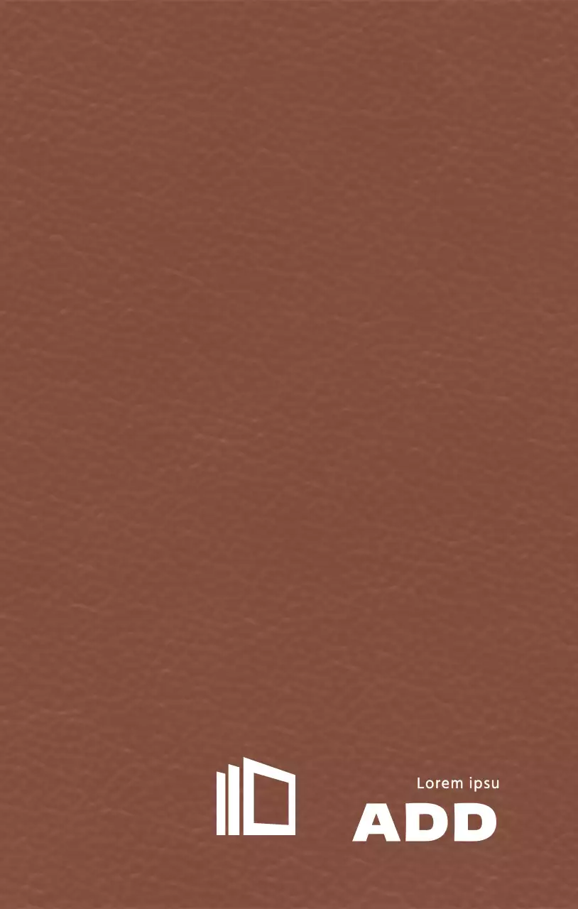 Konzeptuelles Werbemittel für ein Unternehmen mit Logo-Symbol in Form von sauberen Papierschichten