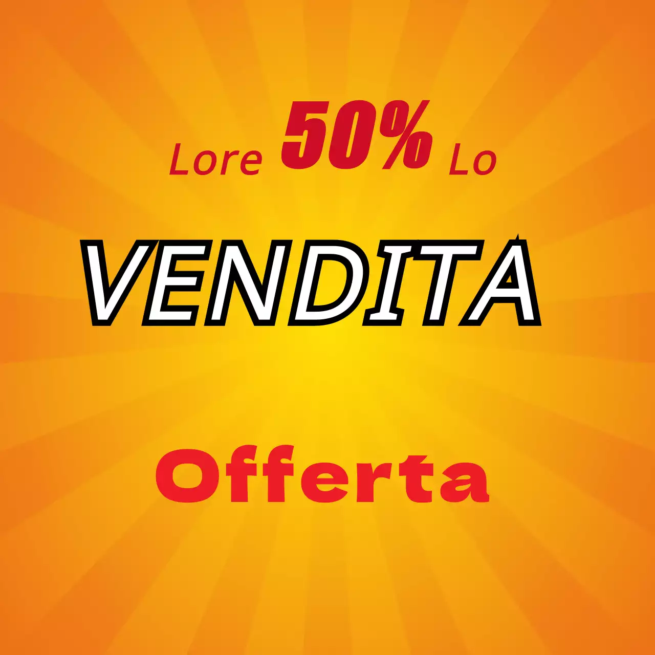 Annuncio di vendita evidenziato con testo arancione