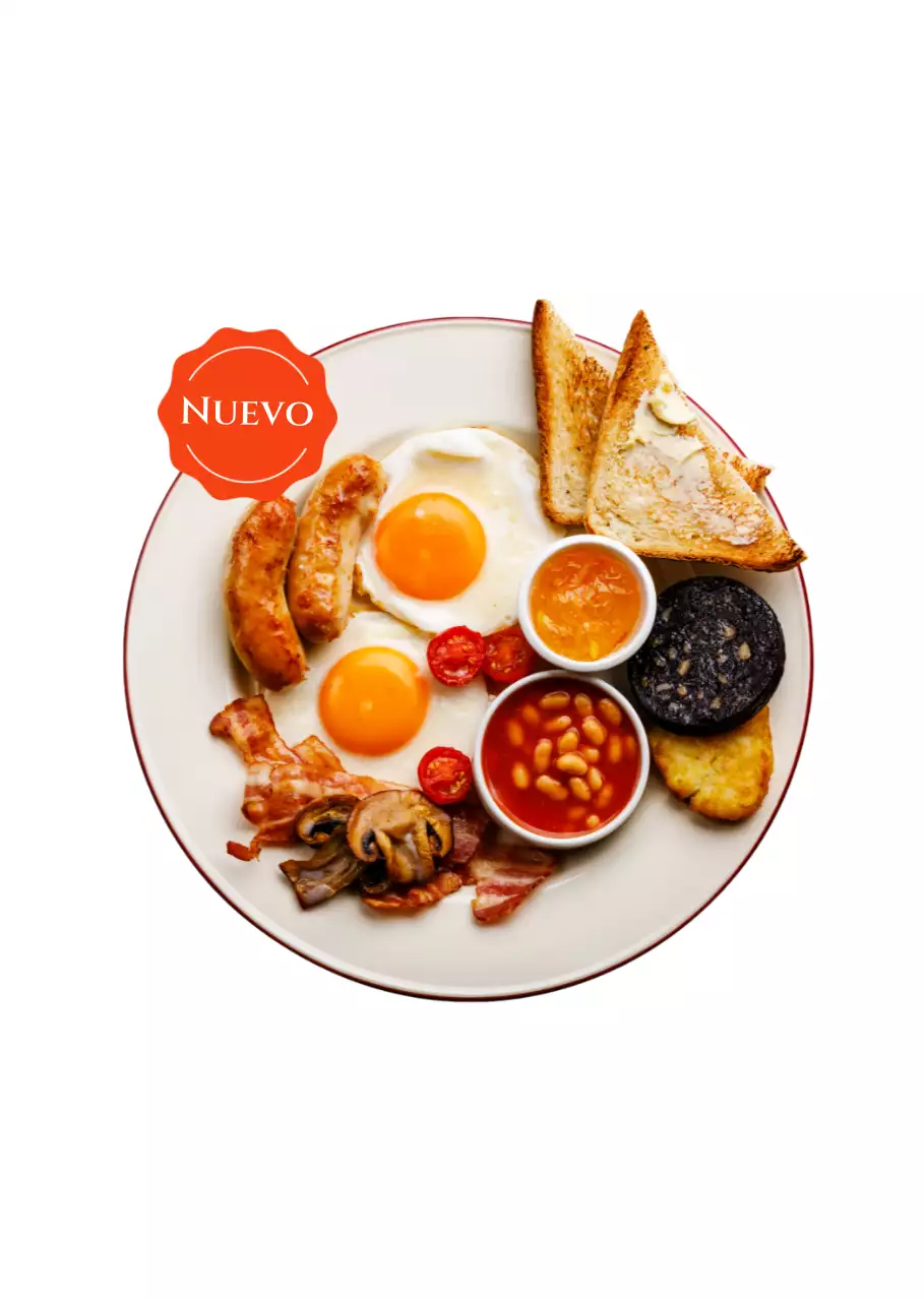 Carteles amarillos y azules para los menús