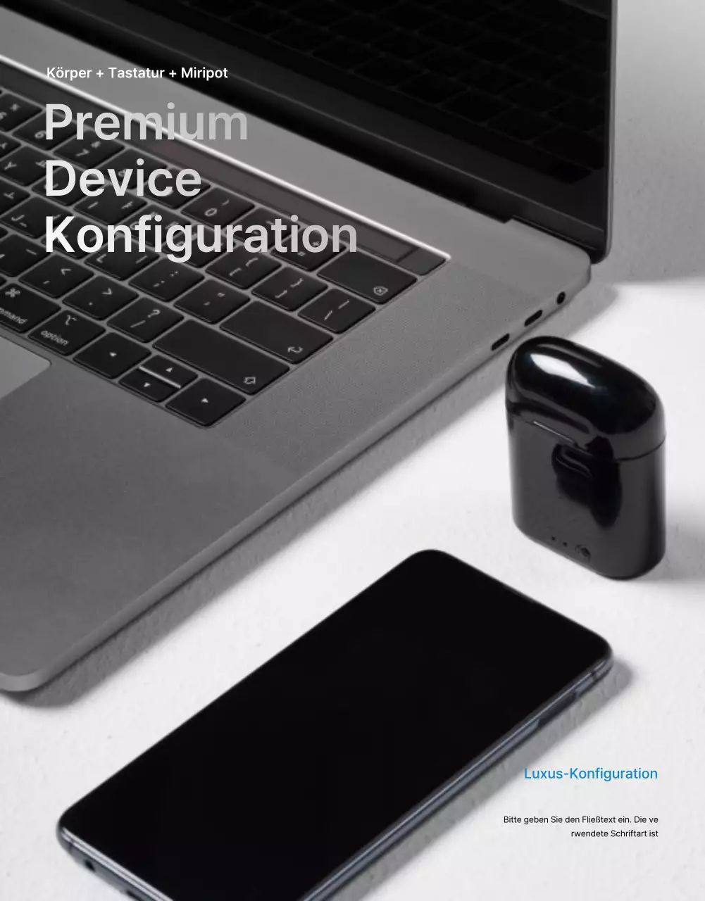 Schwarz-weißes Notizbuch Detailseite