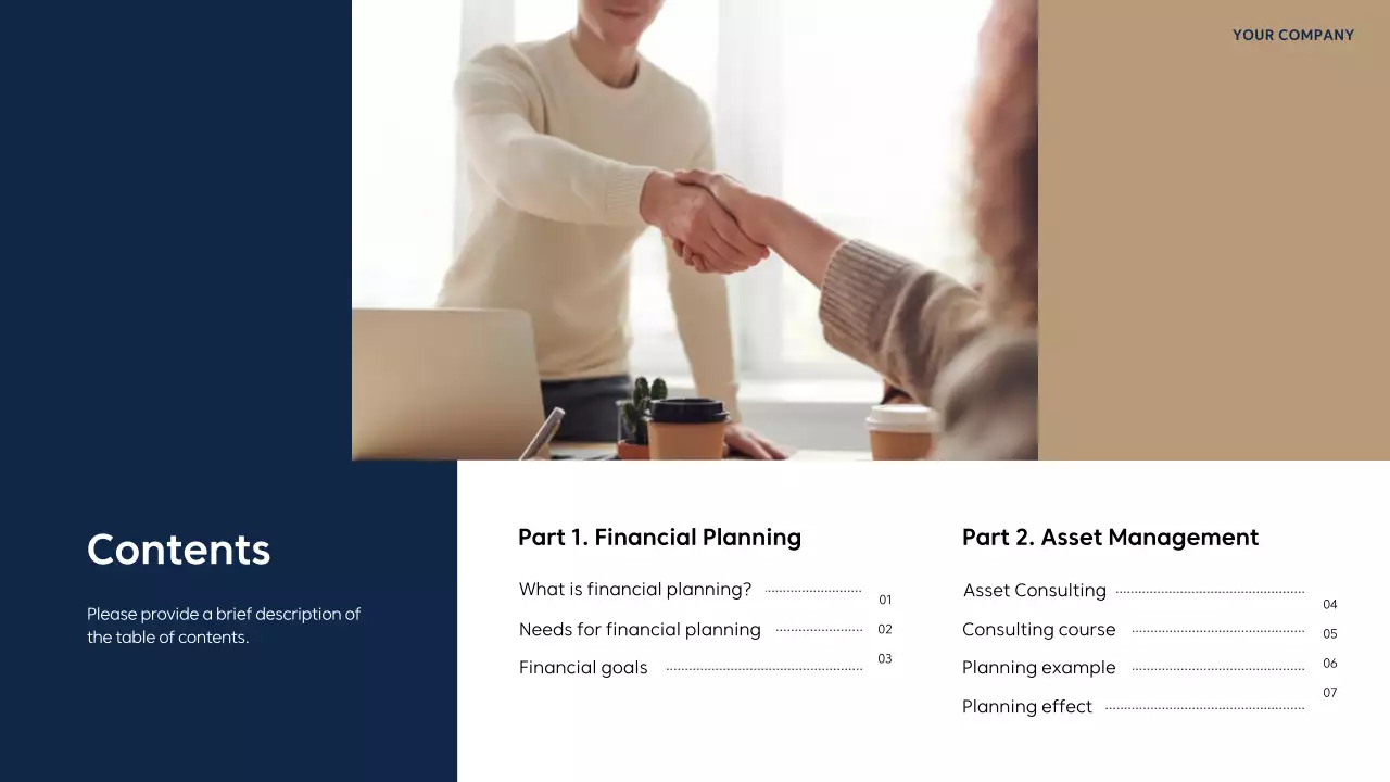 Navy Professional Finance Presentation