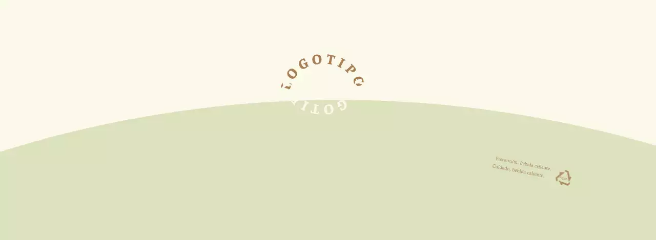 Letra redonda verde amarilla