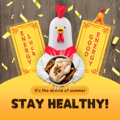 Yellow Traditional Summer Promotion Instagram Post