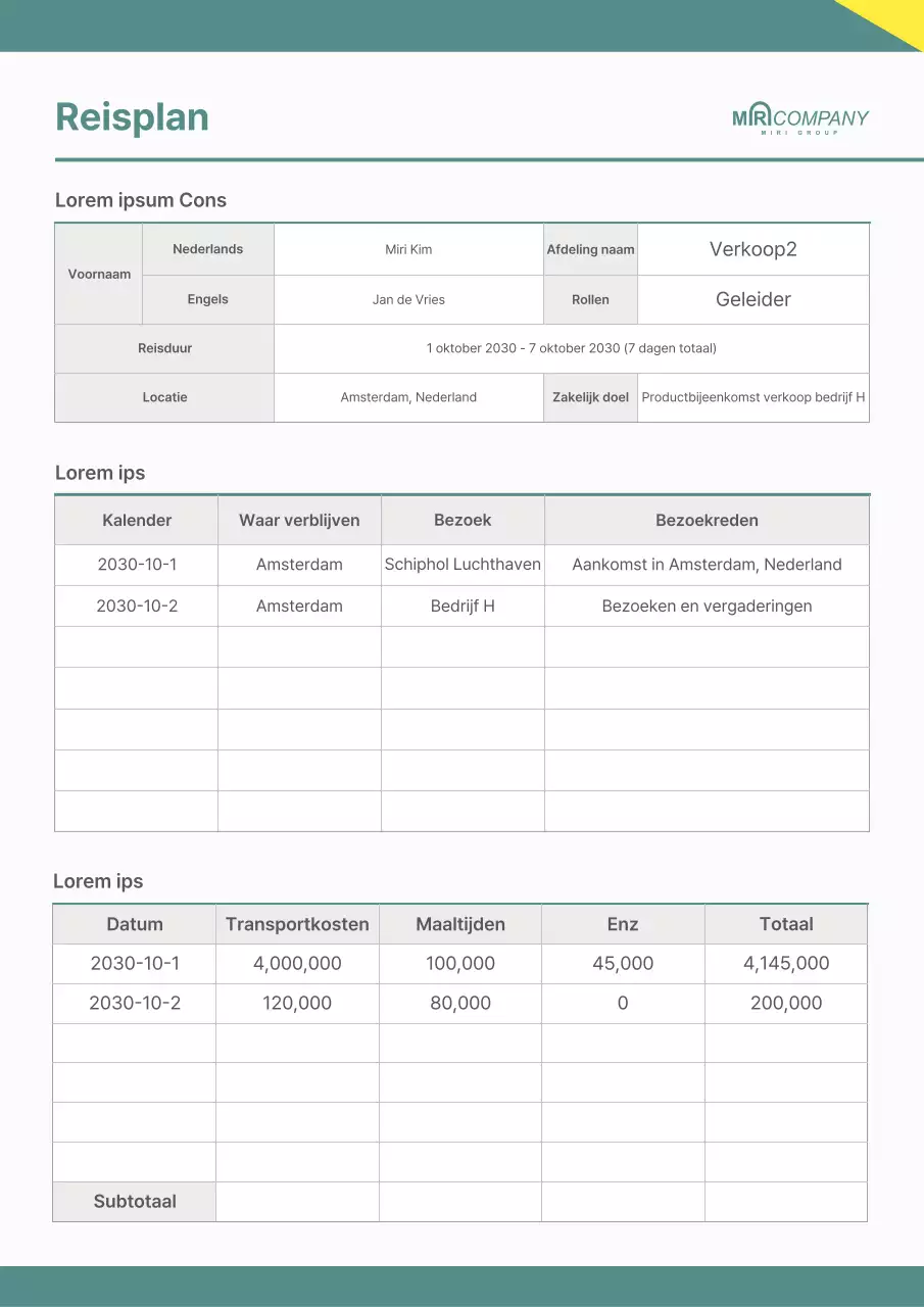 Een schone, groene reisplanner
