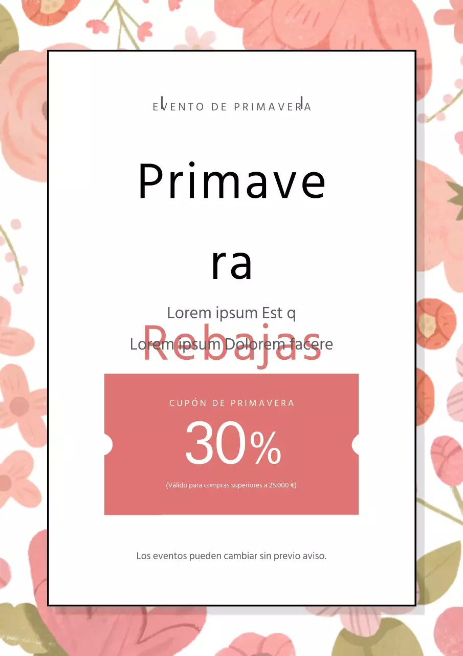 Venta de primavera