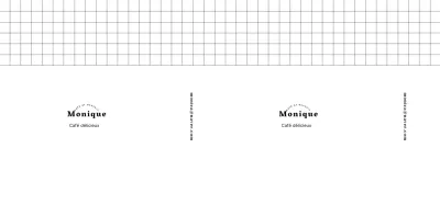 Logo émotionnel et propre d'un café dessert