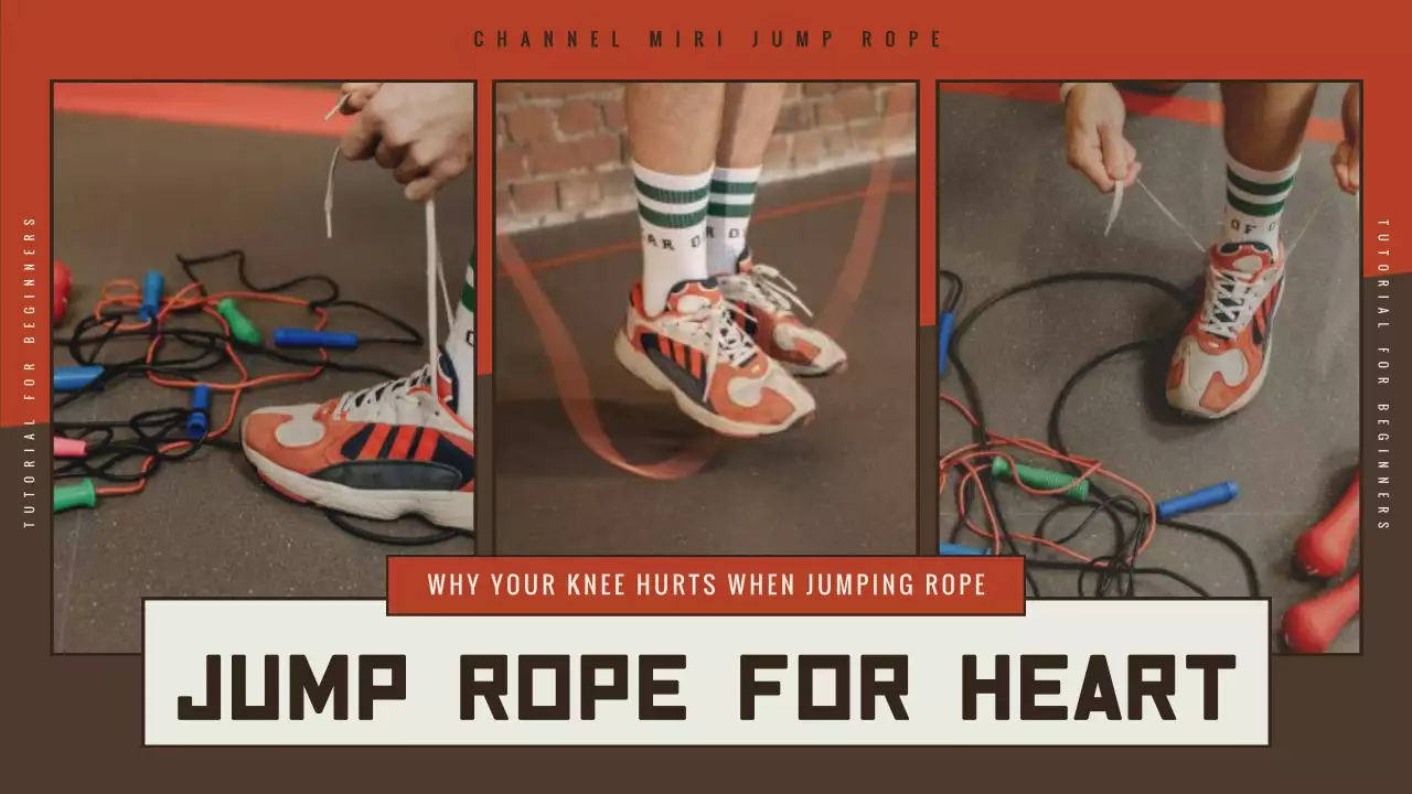 Red and brown triangle jump rope basics for healthy knees