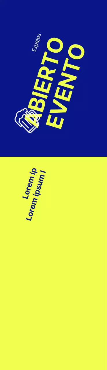 Un evento Hope Open con texto y un fuerte contraste de amarillo y azul