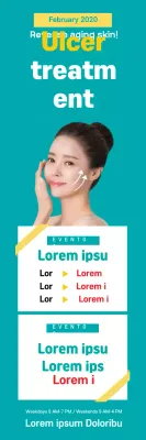 Faixa promocional Teal Modern Skincare