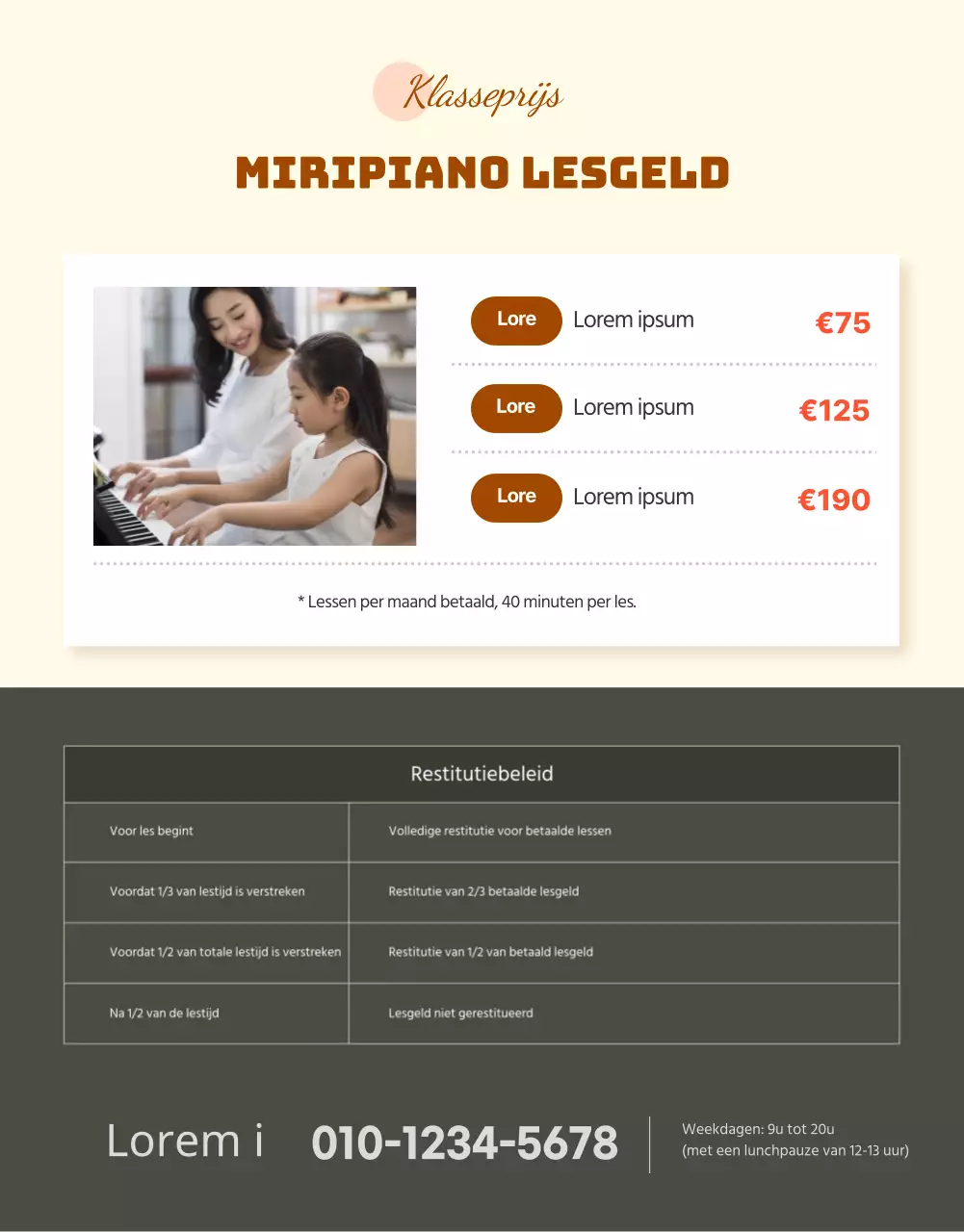 Heldere, emotionele pianoles details