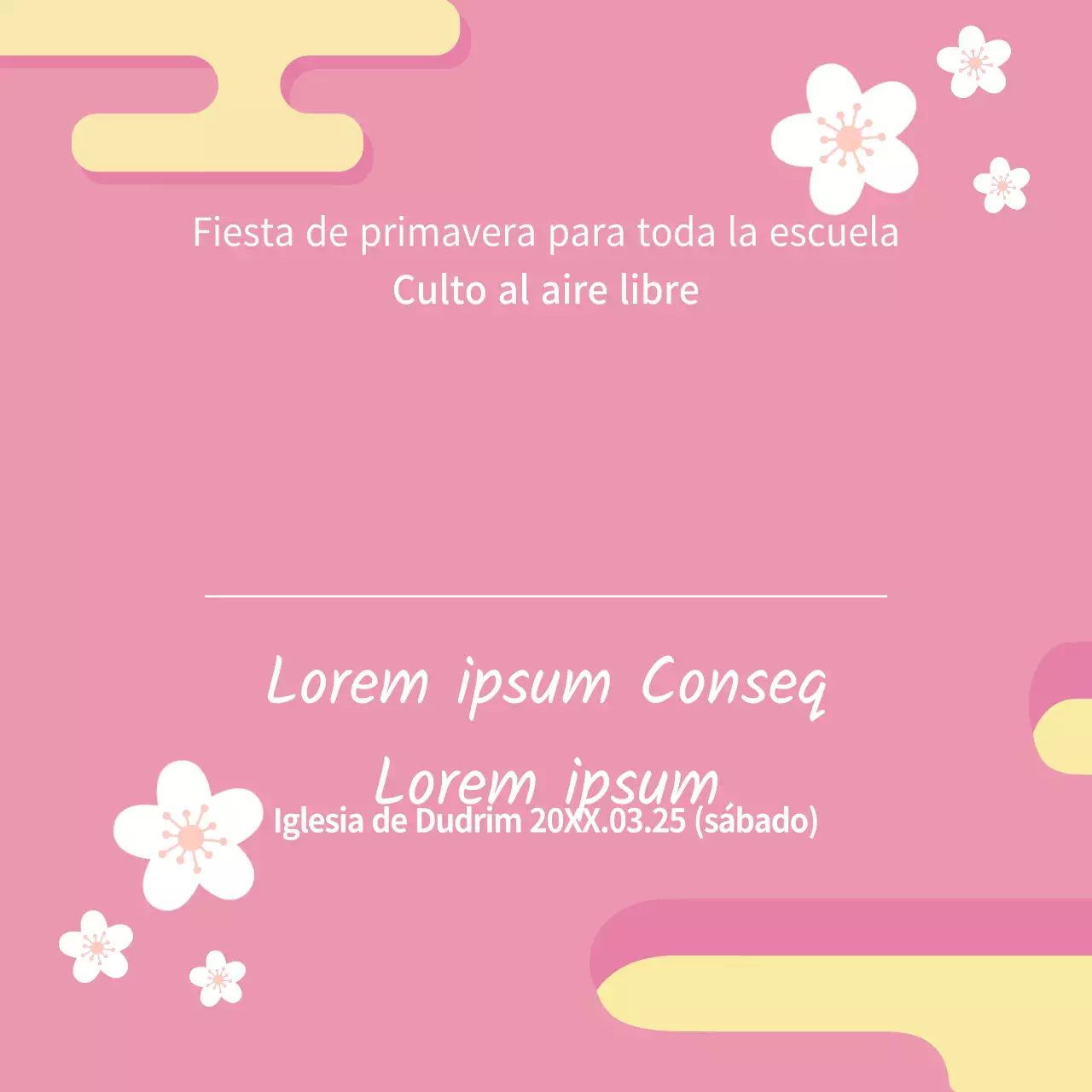 Culto primaveral al aire libre