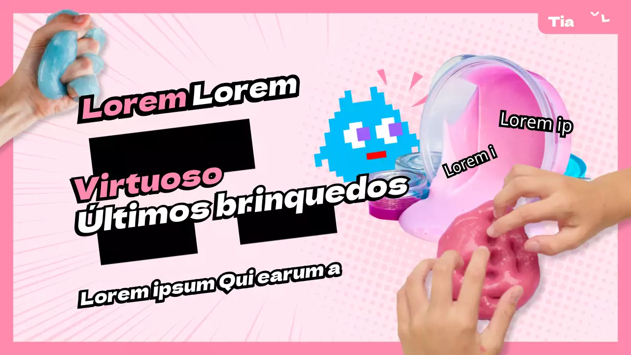 Sobre a miniatura do brinquedo cor-de-rosa do YouTube
