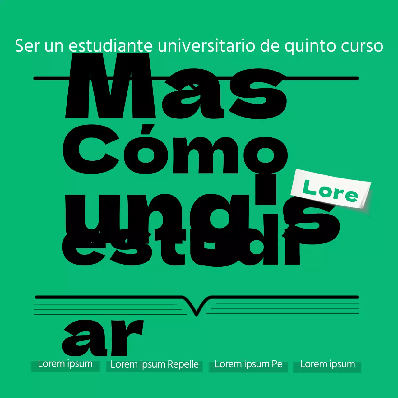 Una colección de consejos de estudio de los maestros de estudio de los estudiantes universitarios verdes