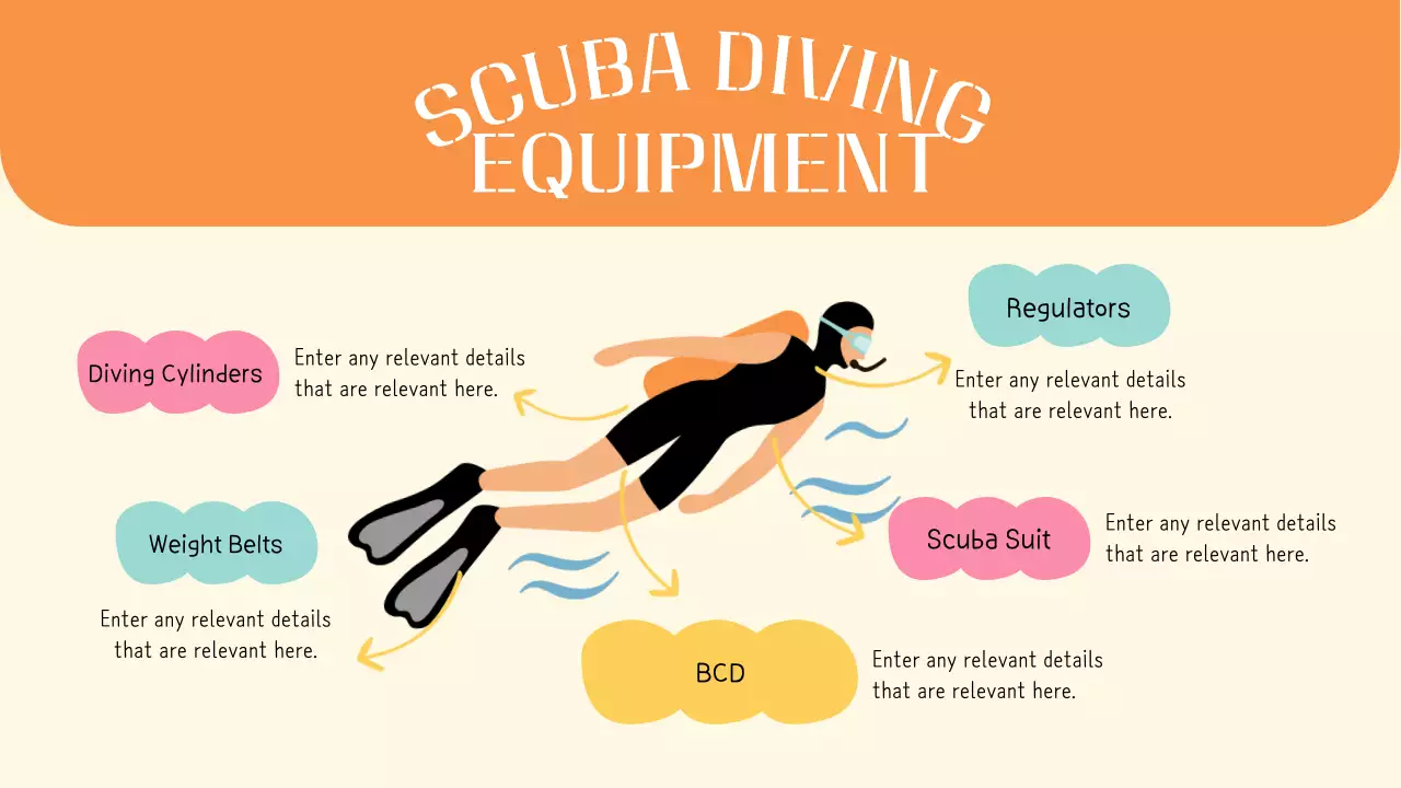 베이지 모던 스쿠버 가이드 프레젠테이션