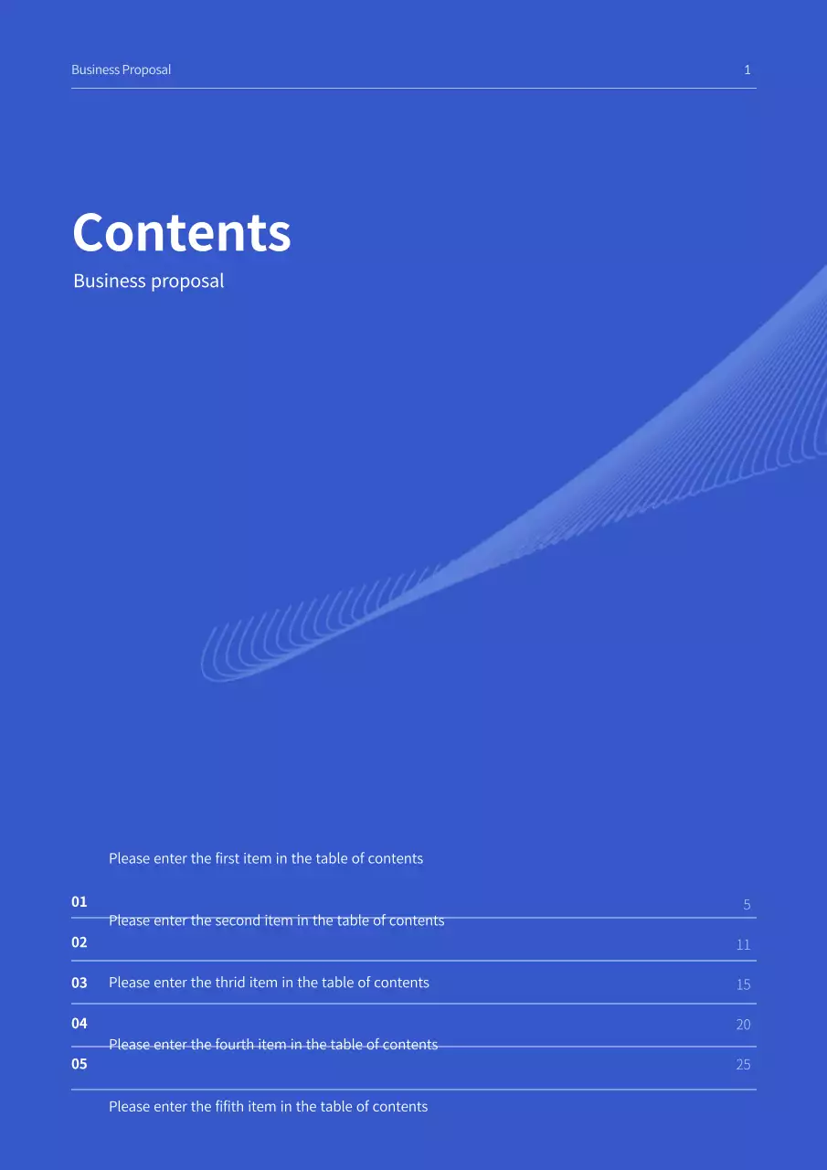 Blue Modern Business Proposal Document