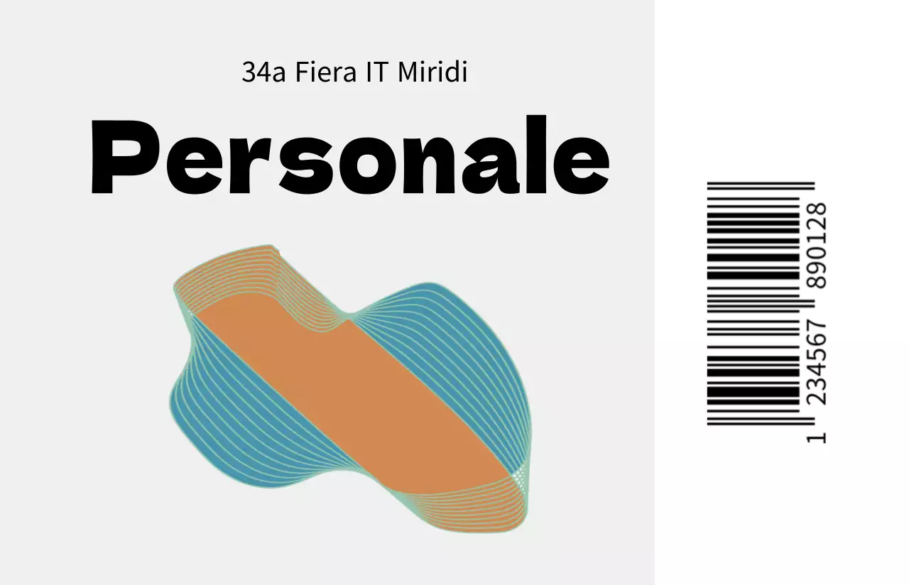 Schede del personale con forme geometriche