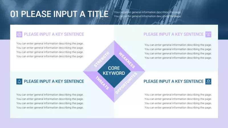 Template Infografis Rencana Bisnis Modern Berwarna Biru