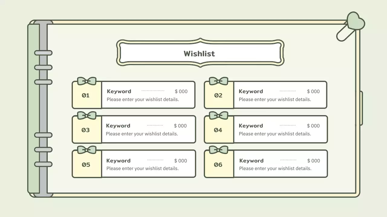 Blue Simple Diary Planner Presentation