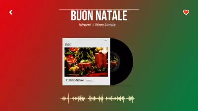 Una raccolta di canti a tema natalizio rosso e verde