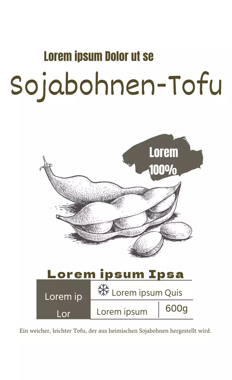 Sojabohnen-Tofu