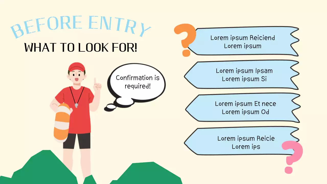 베이지 모던 스쿠버 가이드 프레젠테이션