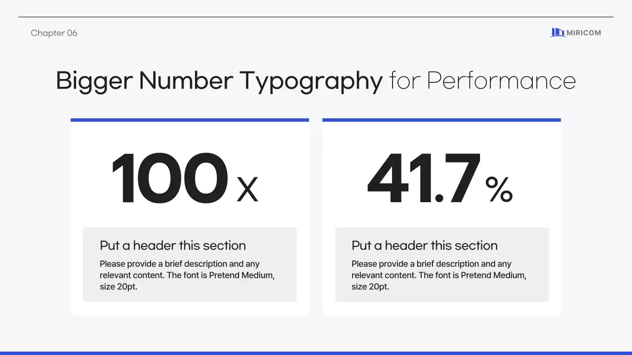 Simple, clean corporate proposal in blue gray