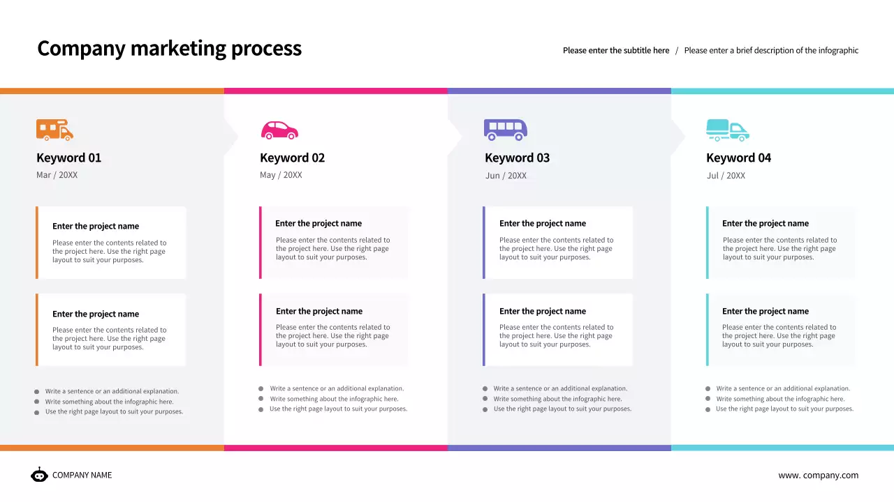 Colorful Modern Marketing Plan Infographic