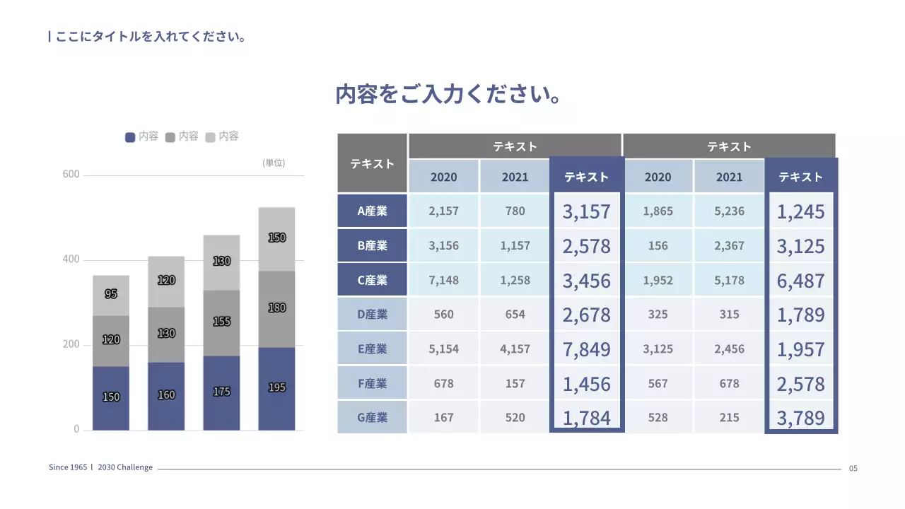 青 モダン ビジネス 企画書 プレゼンテーション