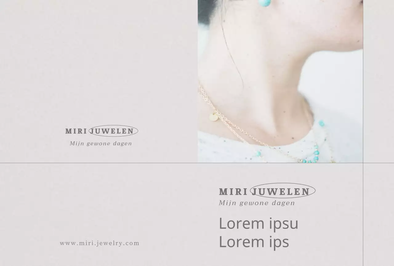 Aanvraag voor een emotionele sieradenwinkel in Warm Grijs