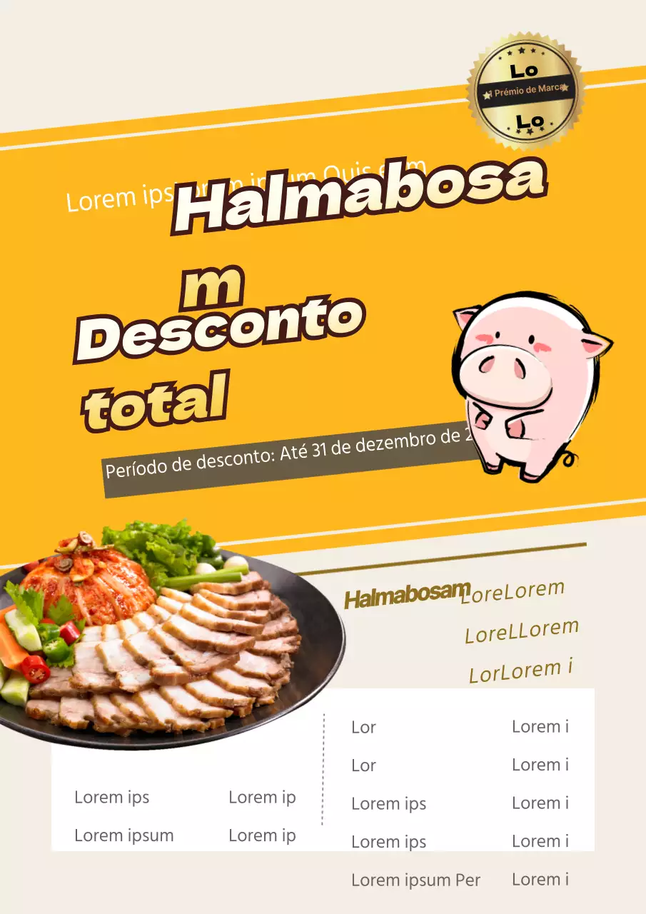 Anuncie um desconto no seu menu karaage