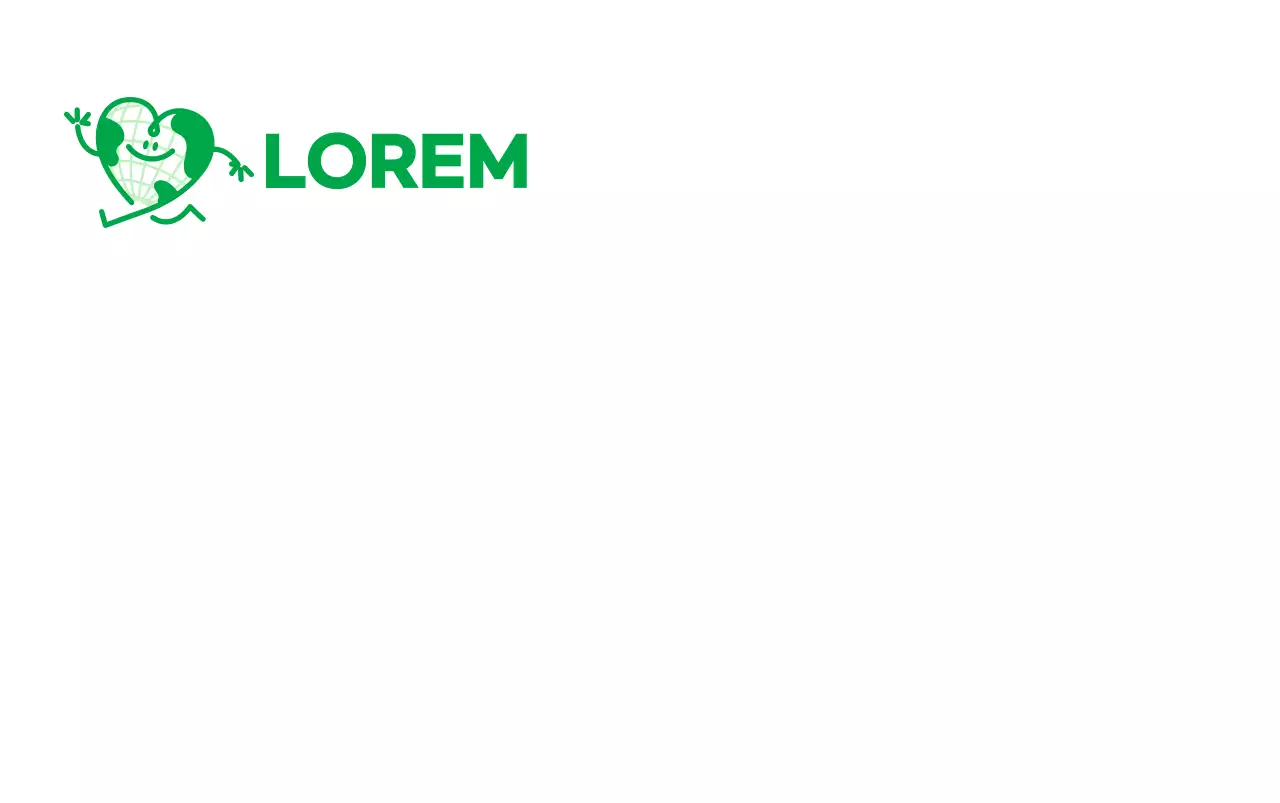 Promosikan kampanye berjalan kaki dengan karakter bumi yang lucu, hijau, dan berbentuk hati yang sedang berjalan-jalan.