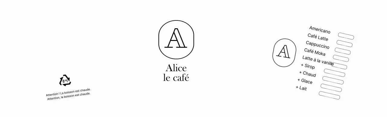 Porte-gobelet avec logo café simple