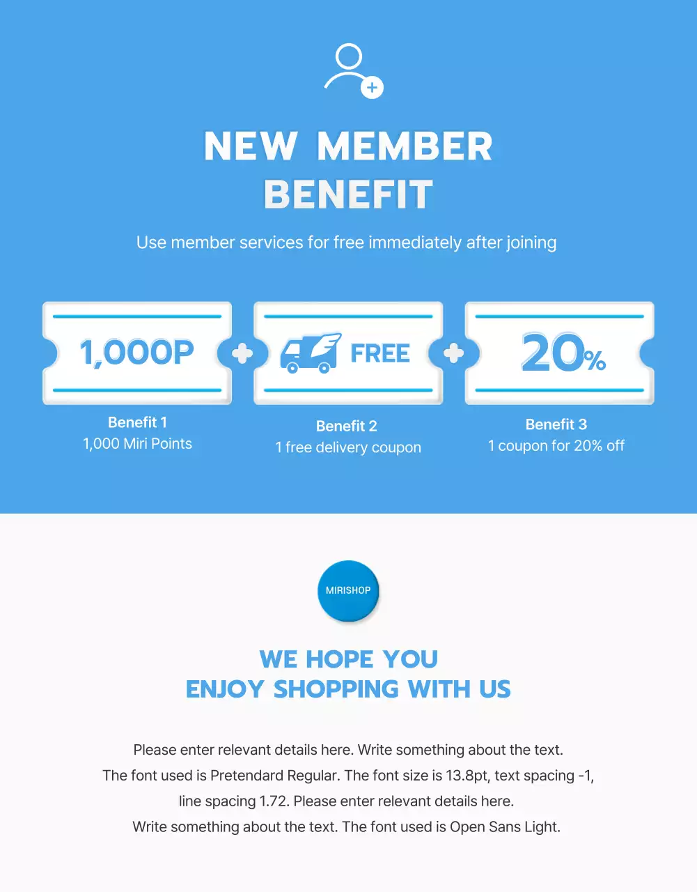 How to use the light blue default style for shopping malls